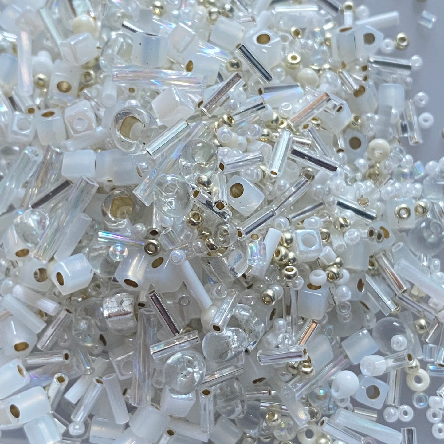 Miyuki Mixed Glass Beads -3111Mix White-10 Grams