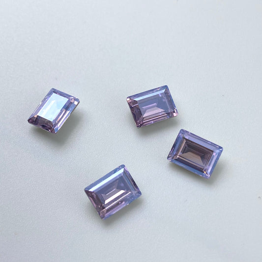 Swarovski 4527 Step Cut Fancy Stone 8mm*6mm Crystal Violet Moonlight Foiled 371MOL