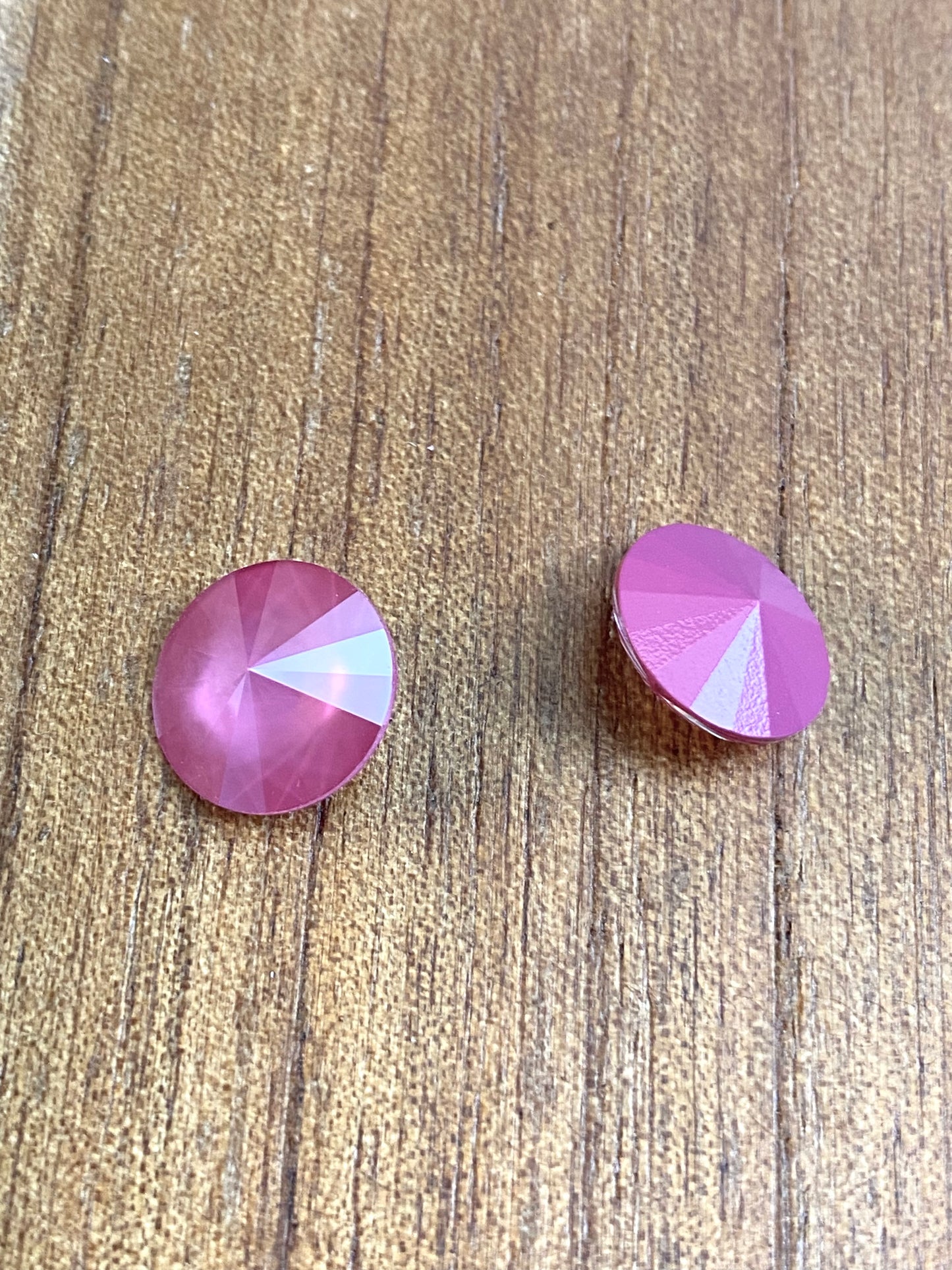 Swarovski Round Stone Rivoli 12mm Crystal Crystal Peony Pink Unfoiled L113S