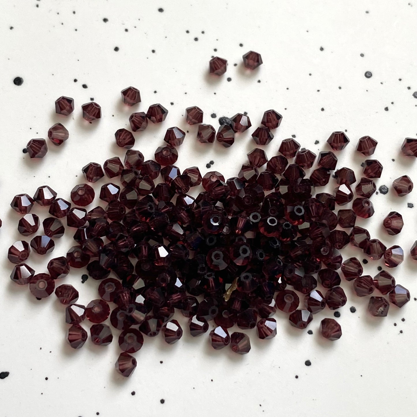 Swarovski 5301 3mm Bicone Bead Burgundy 515