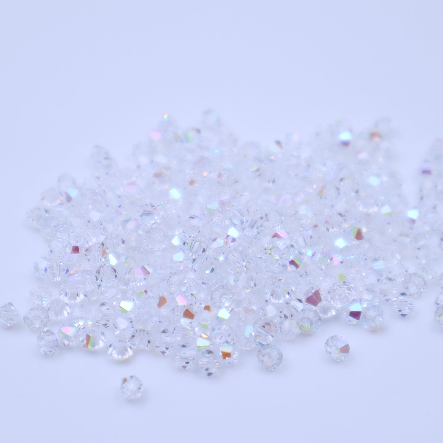 Preciosa 451 69 302 Rondelle Bicone Bead 3mm Crystal Glitter