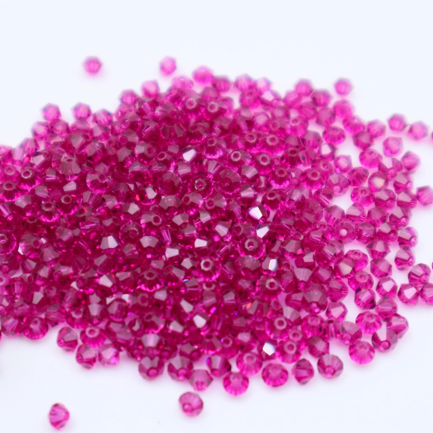 Swarovski 5301 4mm Bicone Bead Fuchsia 502