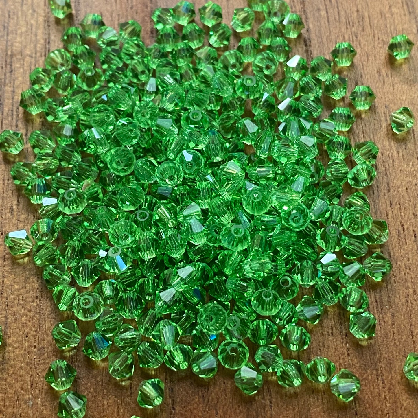 Preciosa 451 69 302 Rondelle Bicone Bead 4mm Crystal Peridot