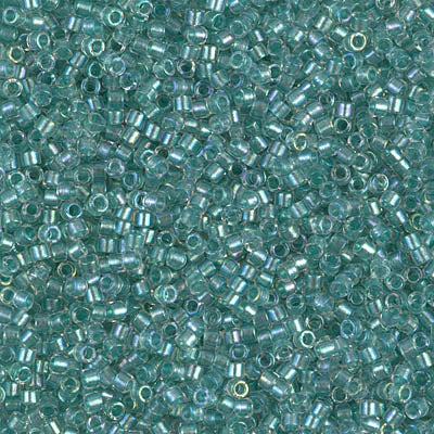 MIYUKI 11/0 Delica Bead DB1767 Sparkling Aqua Green Lined Crystal AB