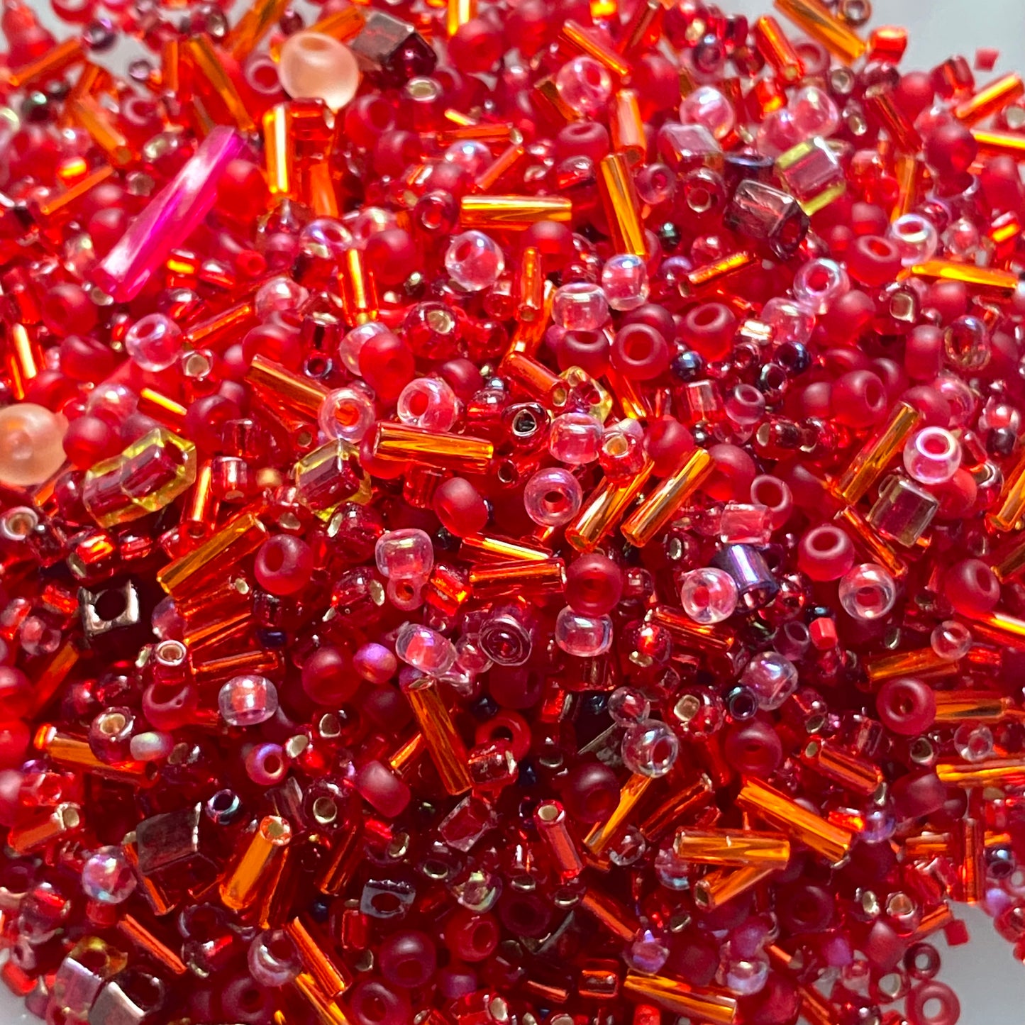 Miyuki Mixed Glass Beads -3115Mix Red-10 Grams