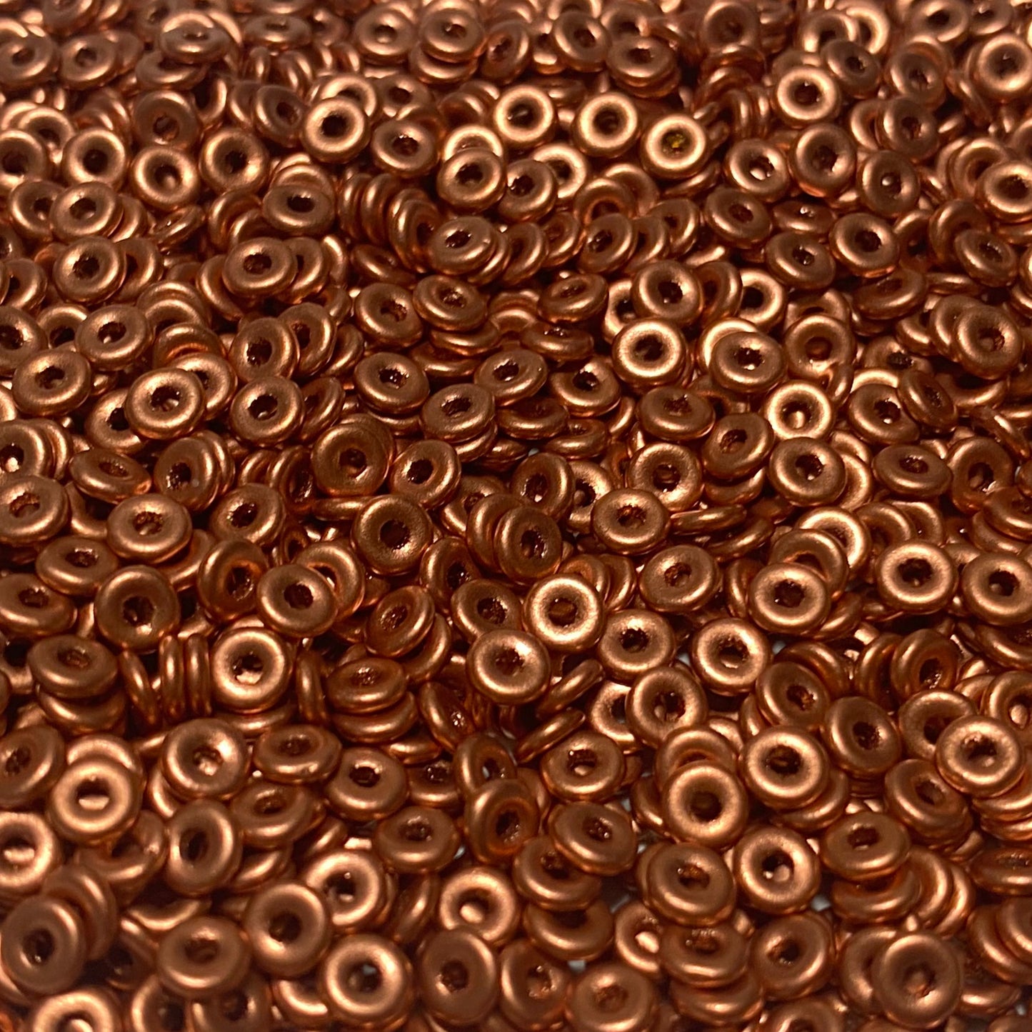 Czech O Bead 1mm*4mm Vintage Copper