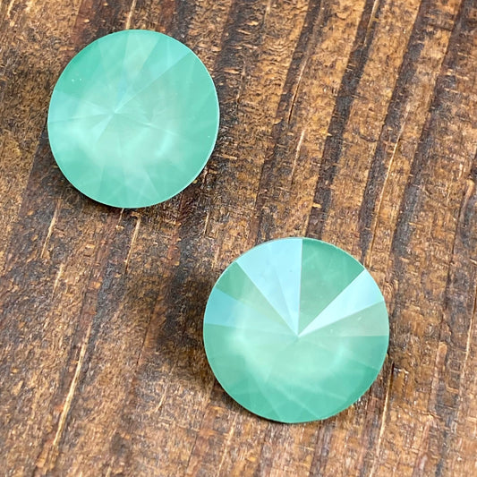 Swarovski Round Stone Rivoli 12mm Crystal Mint Green Unfoiled L115S