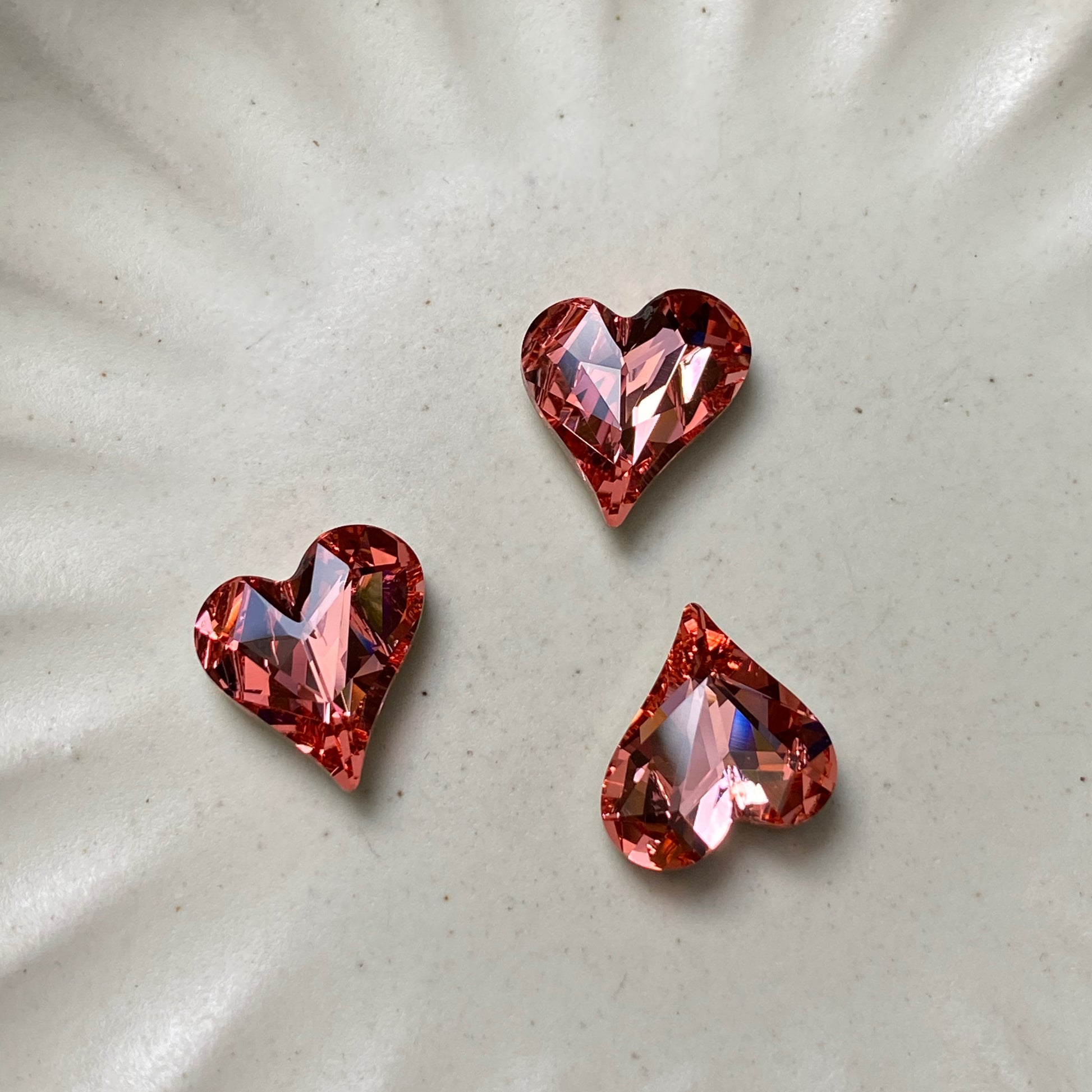 Swarovski 4809 Sweet Heart 13*12mm Crystal Rose Peach Foiled 262F