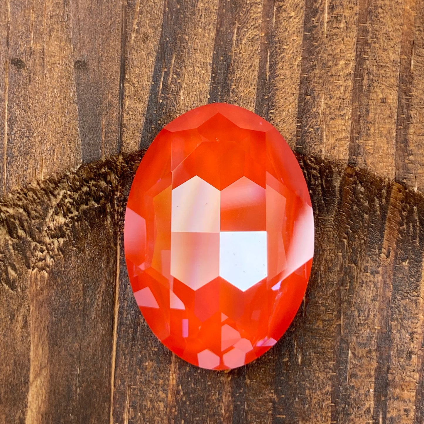 Swarovski Large Oval Fancy Stone 4127 30*22mm Crystal Orange Ignite l159I Unfoiled