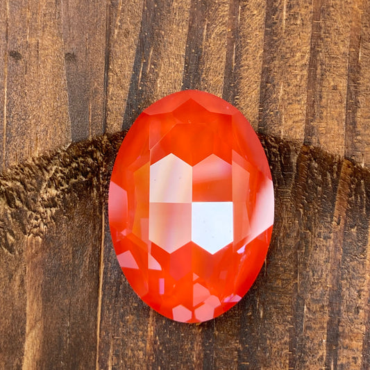 Swarovski Large Oval Fancy Stone 4127 30*22mm Crystal Orange Ignite l159I Unfoiled